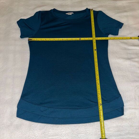 Danskin Women’s Small Super Soft Short Sleeve Shirt Dark Teal Blue EUC - Picture 8 of 9